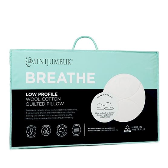 MiniJumbuk Standard Low Profile Breathe Pillow 