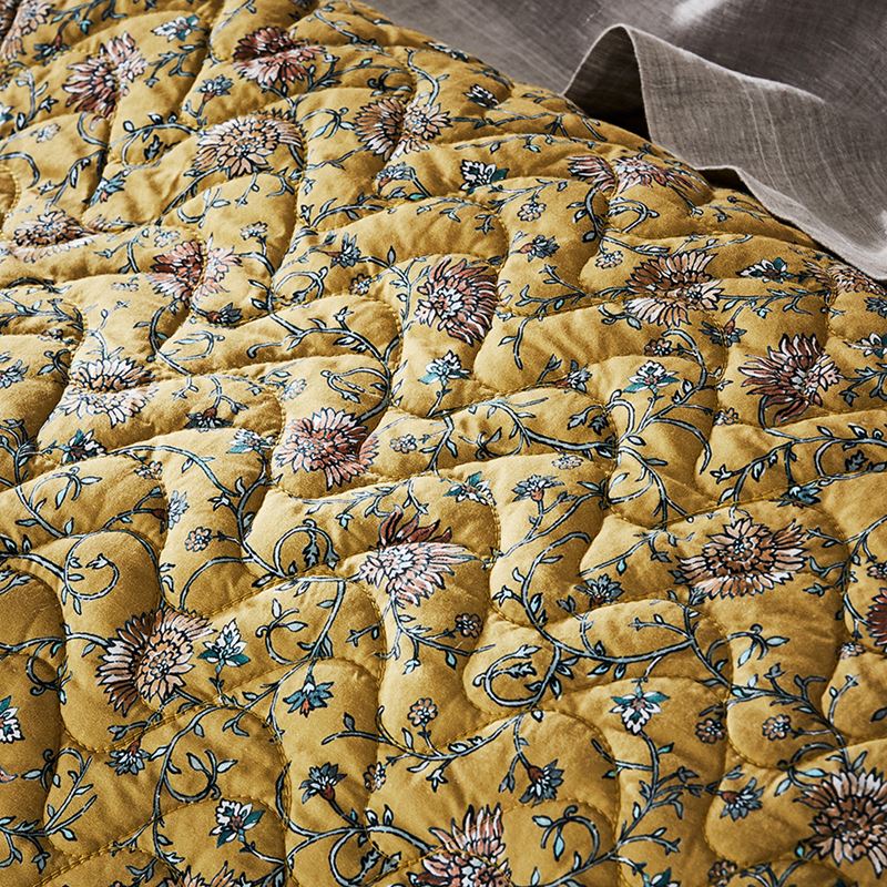 Kavali Quilted Mustard Quilt Cover