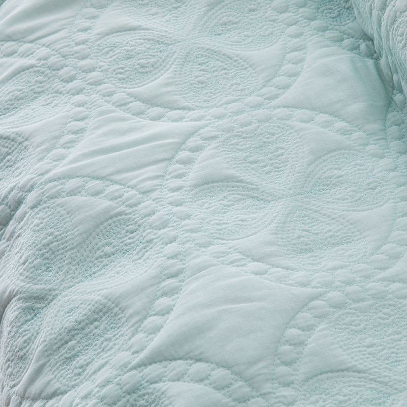 Grace Quilted Mist Quilt Cover