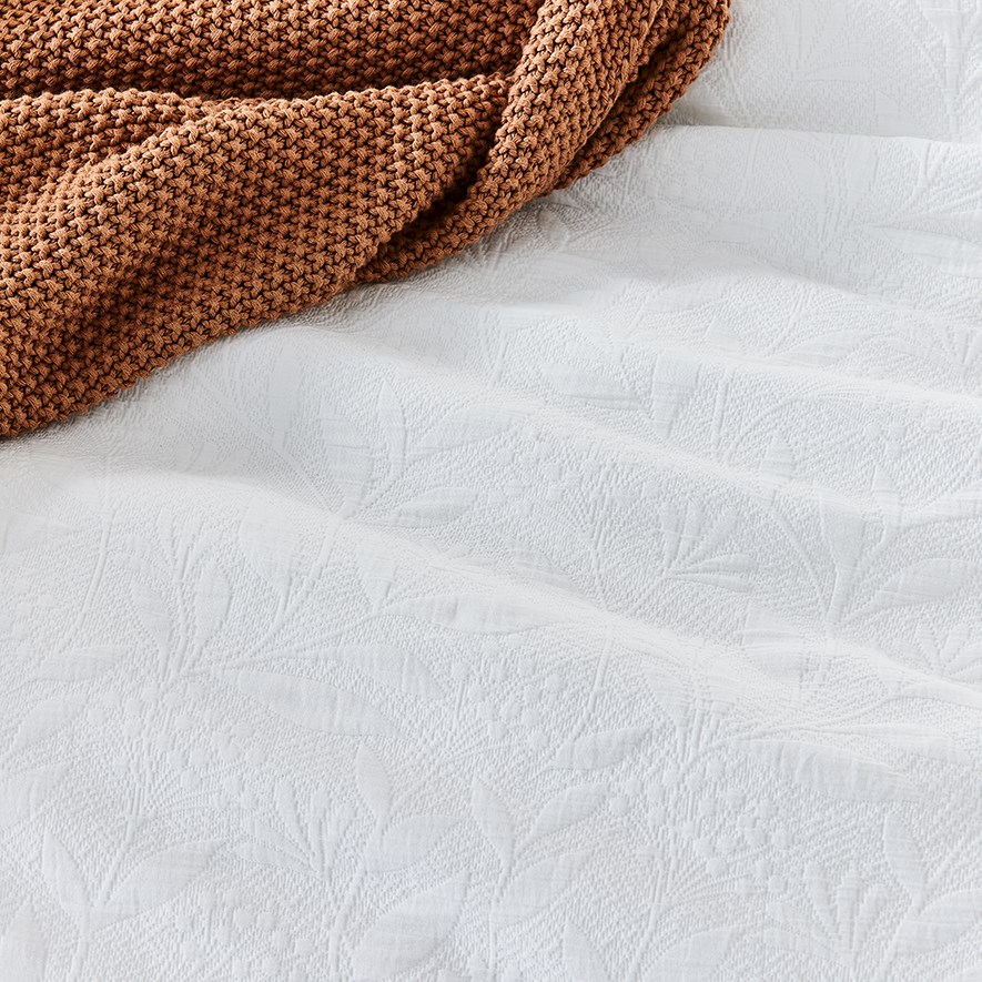 Botanical Fringe Off White Quilt Cover Adairs