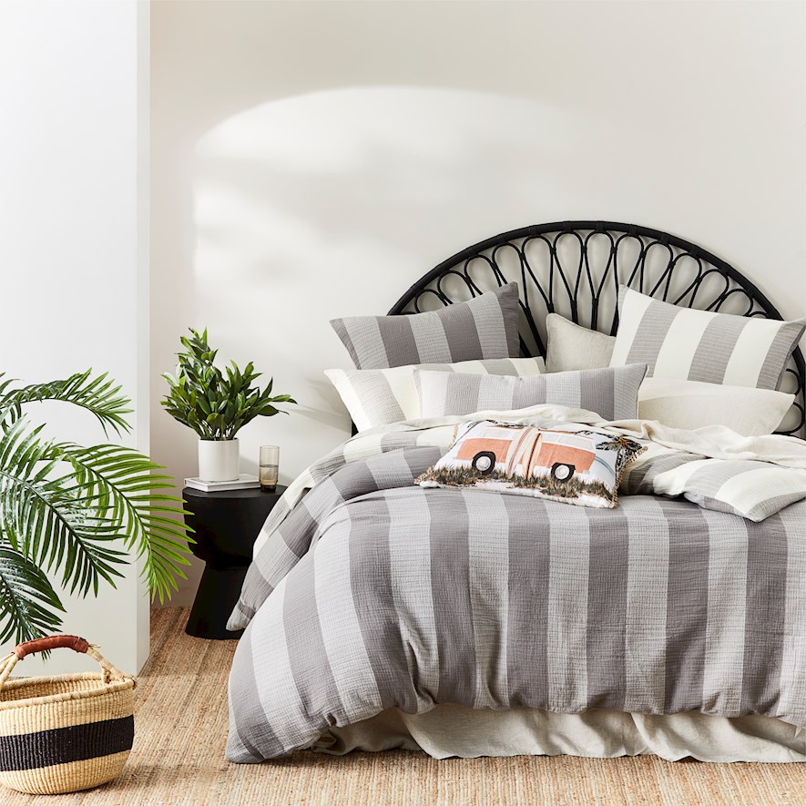 Storm Grey Quilt Cover Set Adairs