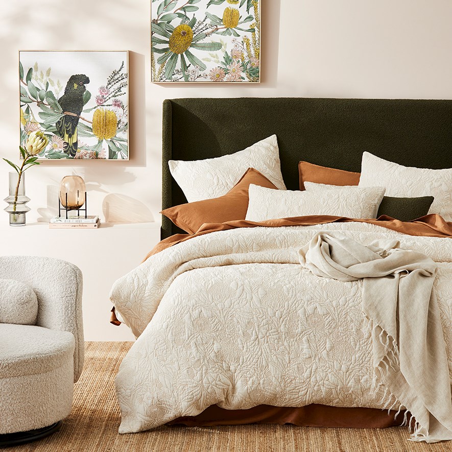 Native Quilted Natural Quilt Cover Adairs