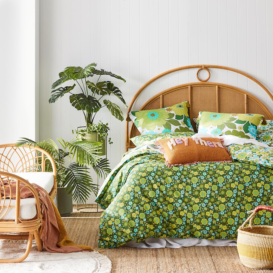 Adairs green on sale quilt cover