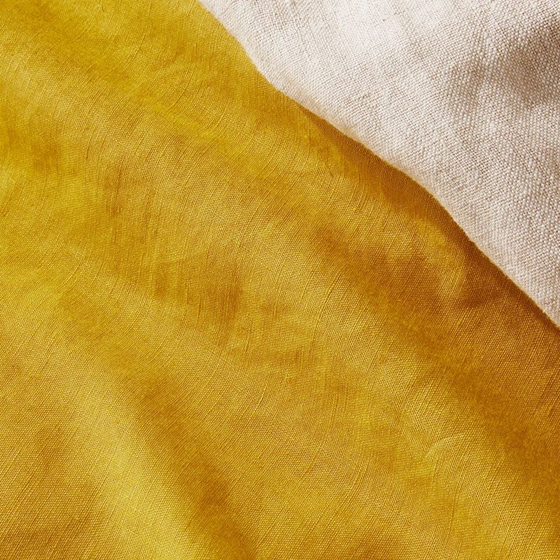 Vintage Washed Linen Sunflower Quilt Cover