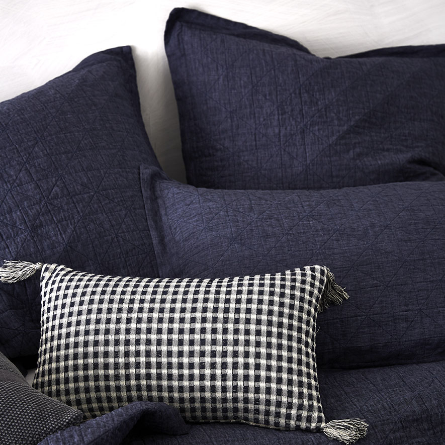 Vintage Washed Denim Coverlet Adairs