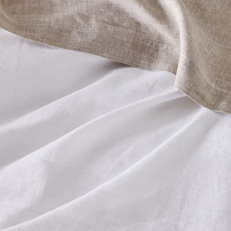 Vintage Washed Linen White Quilt Cover Separates