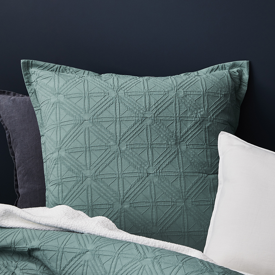 Villa Matelasse Quilt Cover Sage Adairs