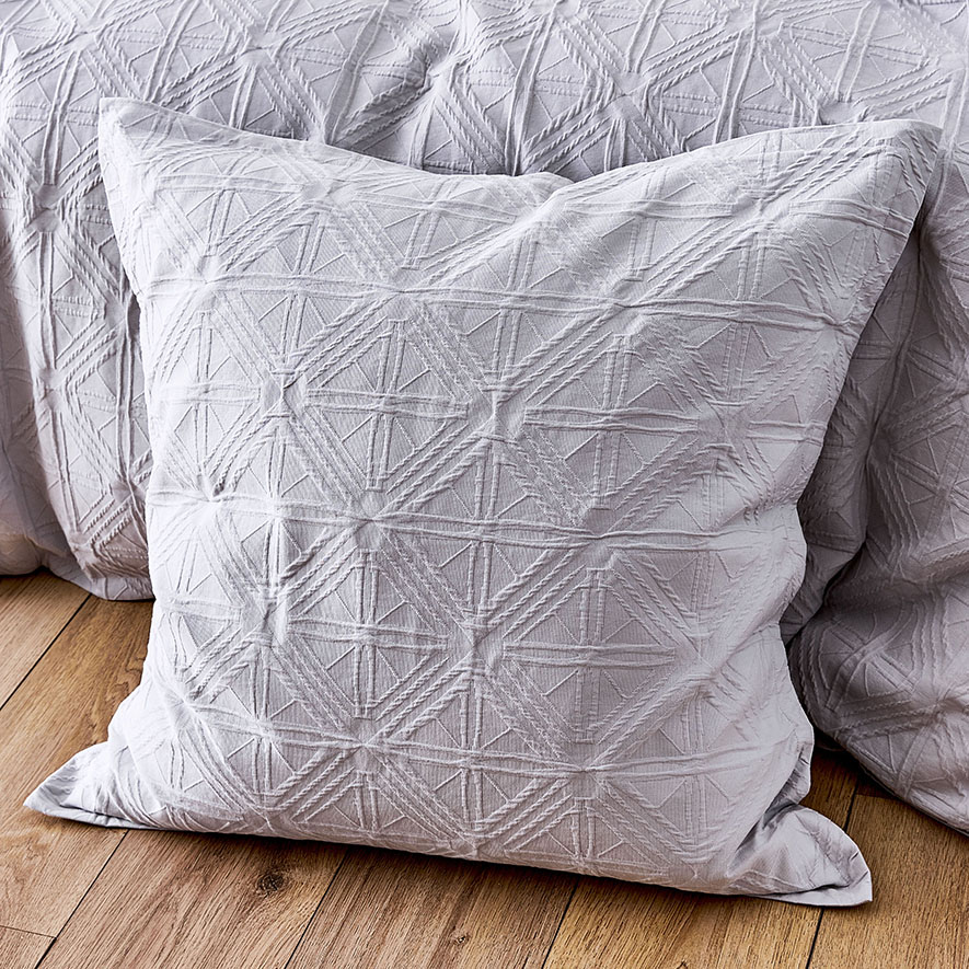 Villa Soft Grey Quilt Cover Separates Adairs