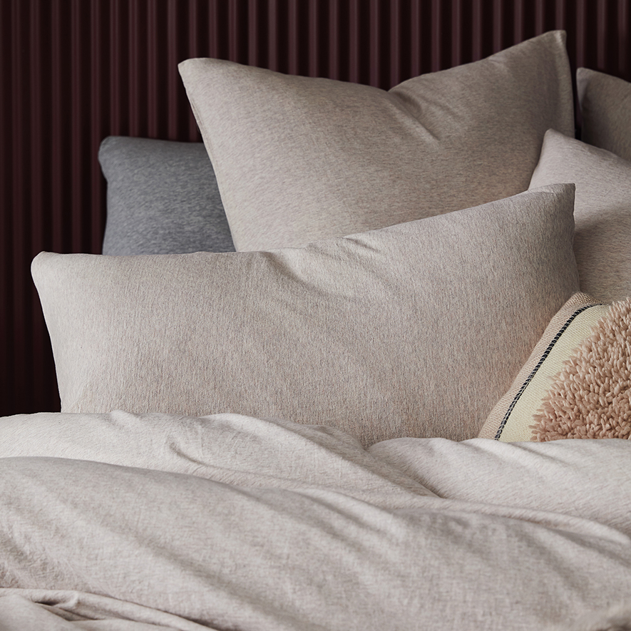 Ultra Soft Jersey Quilt Cover in Lotus Marble Adairs