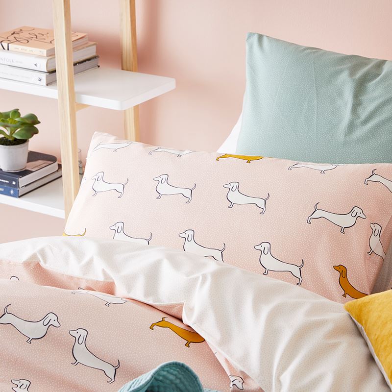 Dachshund Quilt Cover Set Nude