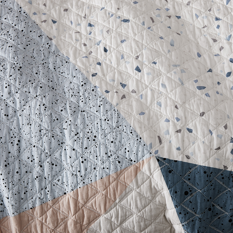 Remi Quilted Quilt Cover Blue Adairs