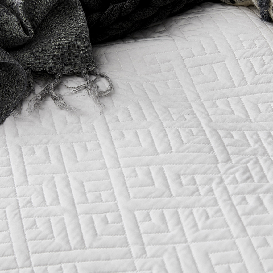Saxon Quilted Quilt Cover White Adairs