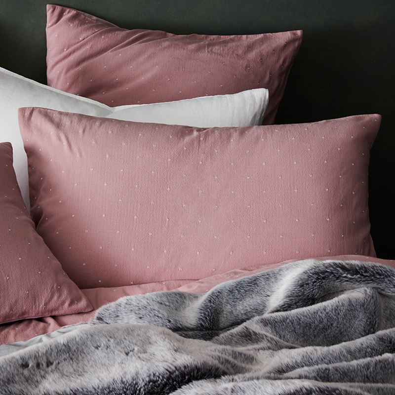 Zena Quilt Cover in Blush