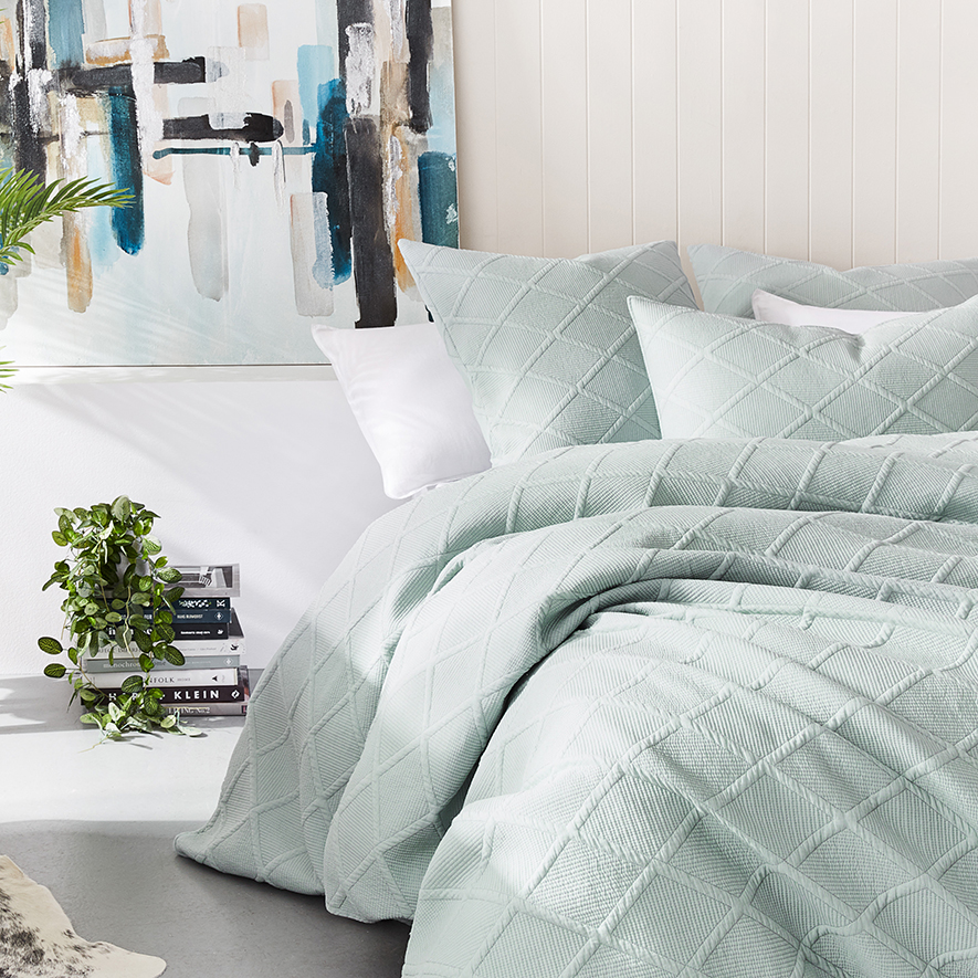 Atticus Marine Quilt Cover Adairs