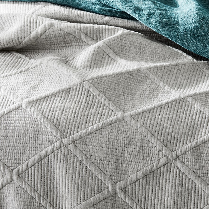 Atticus Marle Grey Quilt Cover Adairs