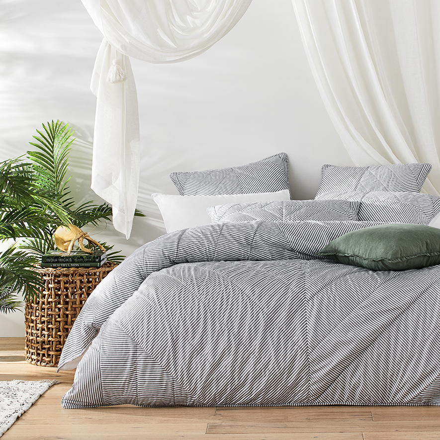 Sampson Quilted Quilt Cover Blue Adairs