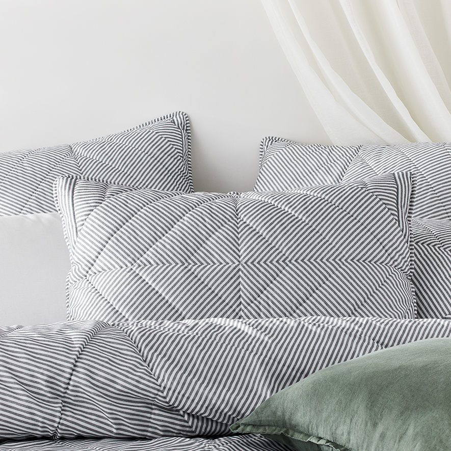 Sampson Quilted Quilt Cover Blue Adairs