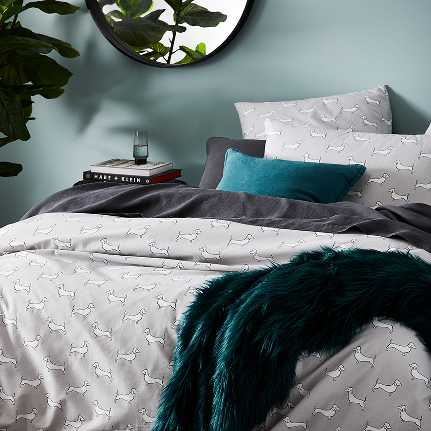 Novelty Dachshund Quilt Cover Set Adairs