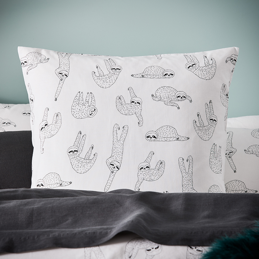 Novelty Sloth Quilt Cover Set Adairs