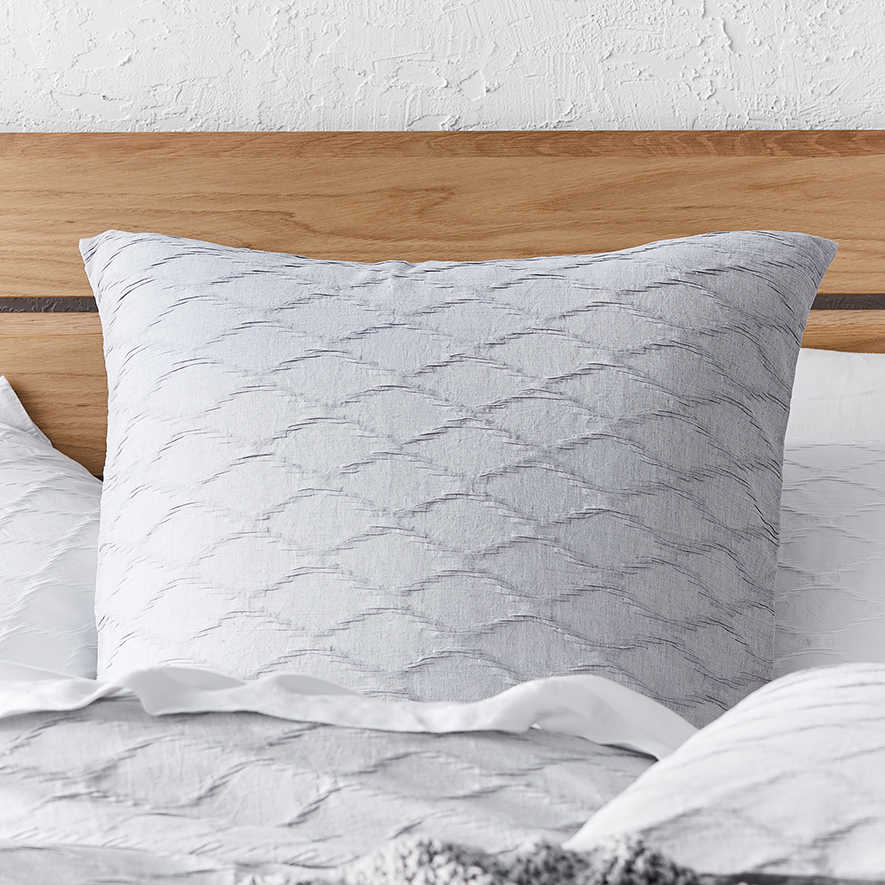 Echo Grey Quilt Cover Set Adairs