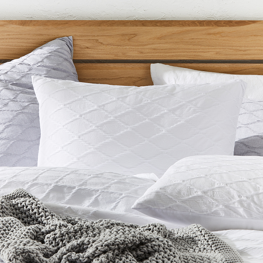 Echo White Quilt Cover Set Adairs