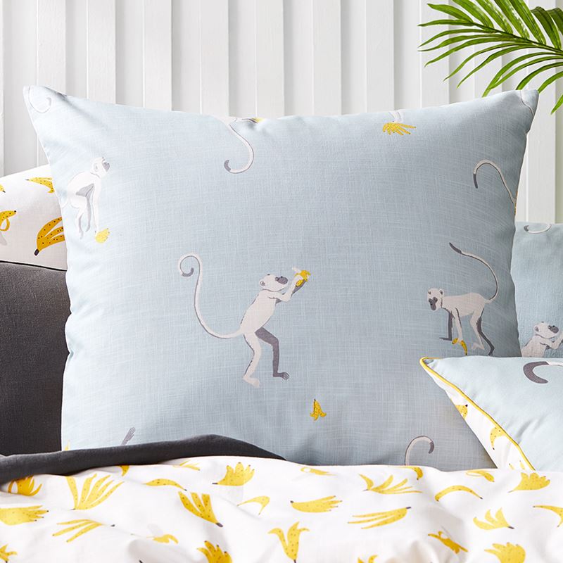 Cheeky Monkey Quilt Cover Set Steel