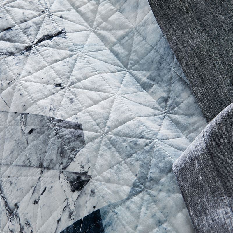 Tao Grey Quilted Quilt Cover