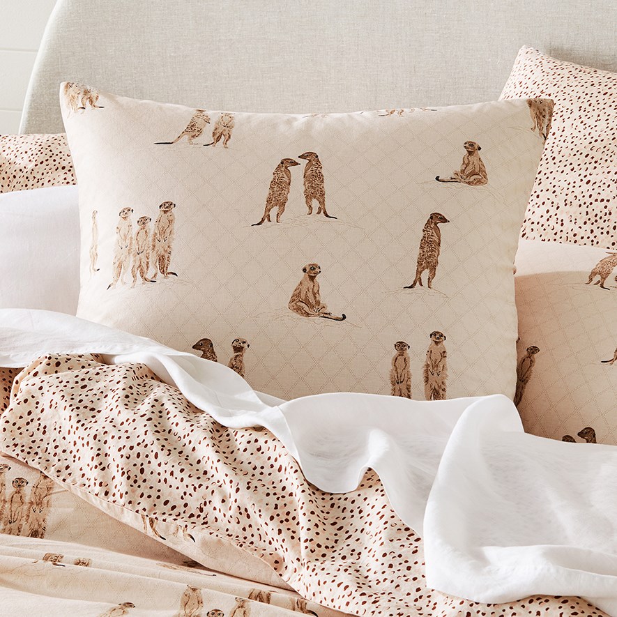 Meerkat Neutral Quilt Cover Set + Separates Adairs