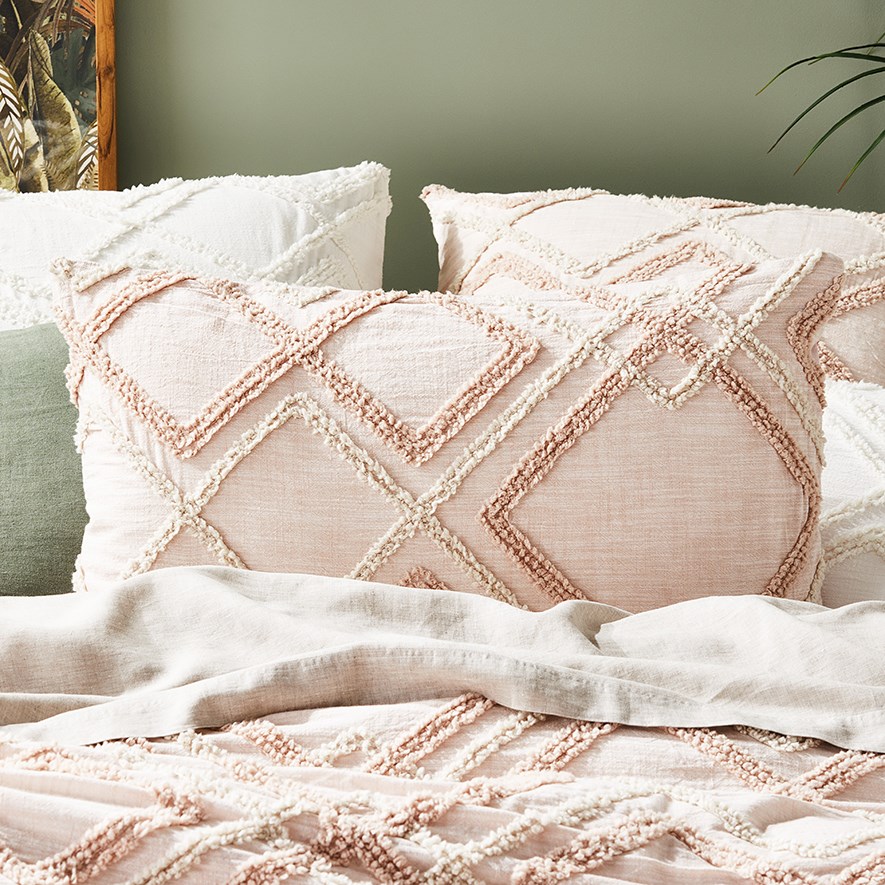 Bonnie Chenille Blush Quilt Cover Separates Adairs