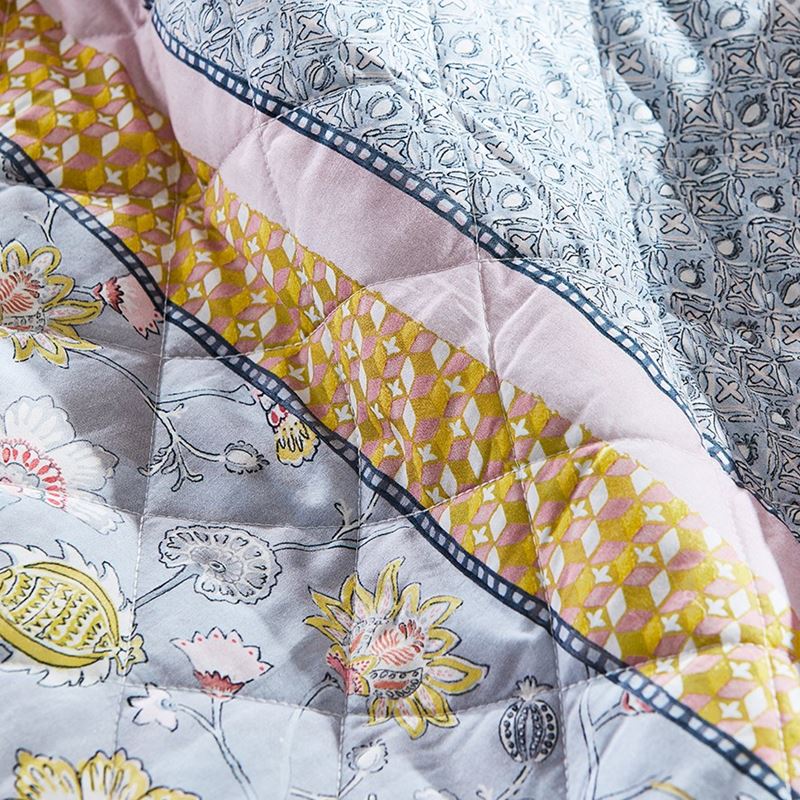 Saffron Mustard Quilted Quilt Cover