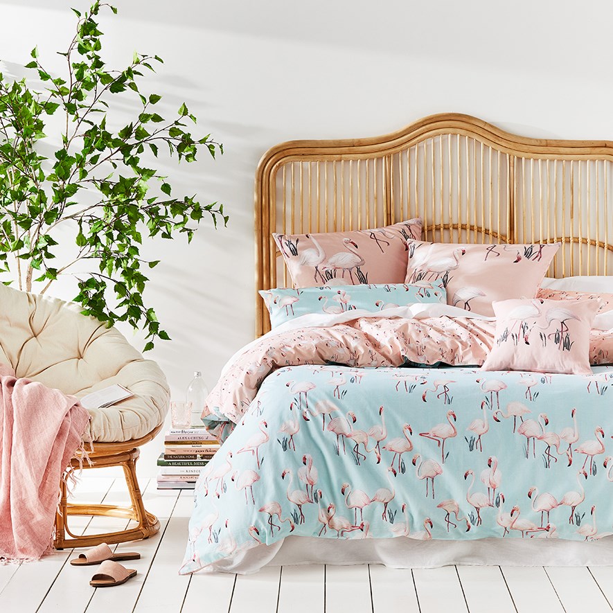 Francesca Powder Blue Quilt Cover Set Adairs