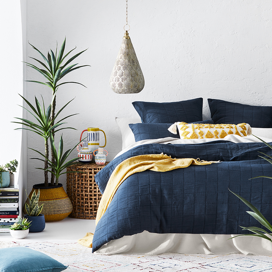 Adairs navy quilt cover outlet