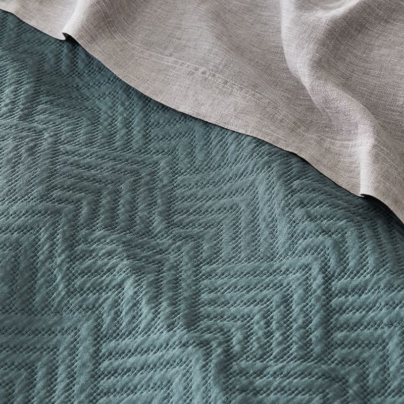 Colvin Teal Quilted Quilt Cover 