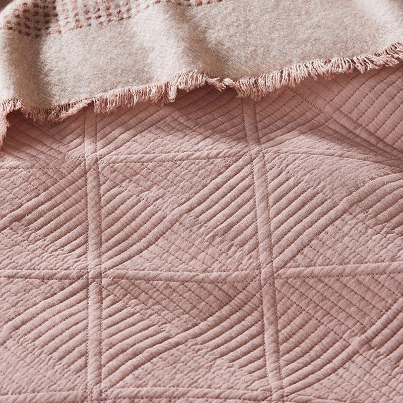 Prism Quilted Nude Quilt Cover