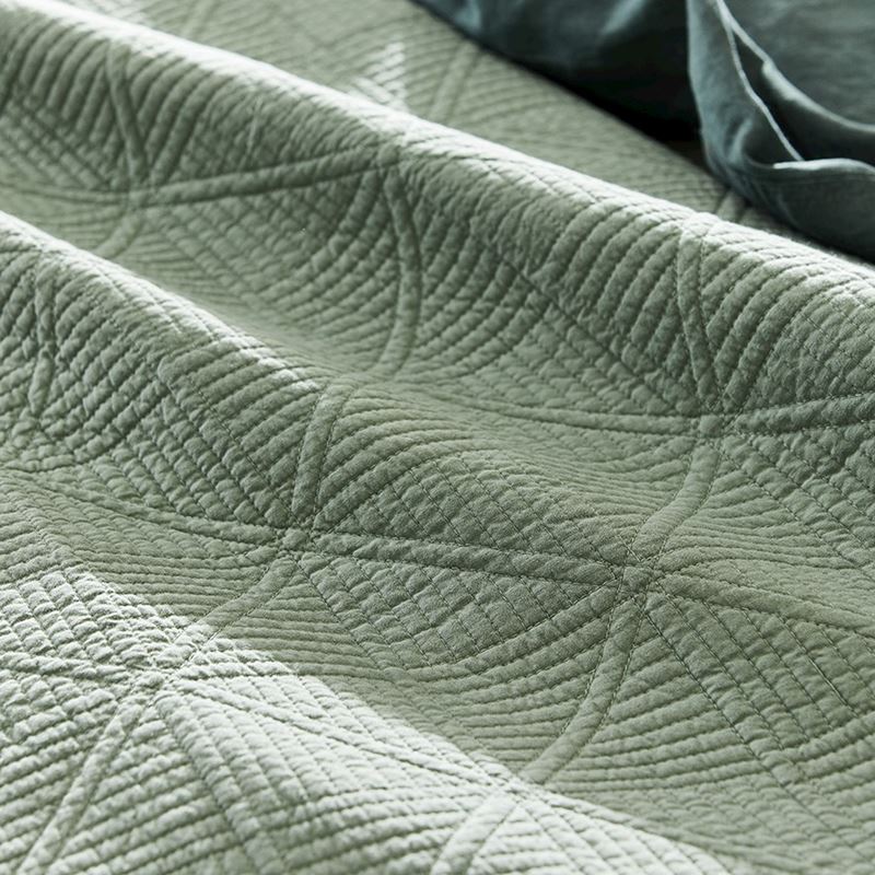 Prism Lily Pad Quilted Coverlet