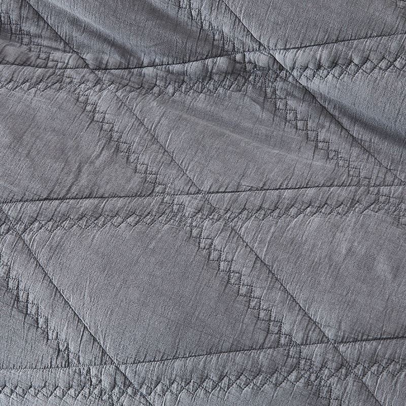 Xavier Quilted Grey Quilt Cover
