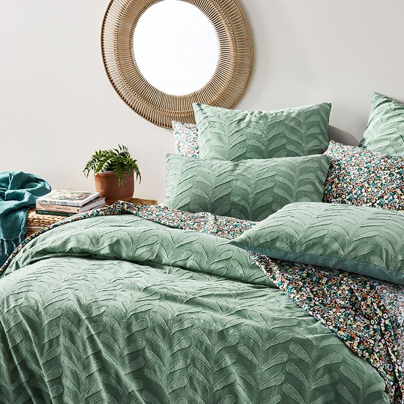 Aloe Green Quilt Cover Set