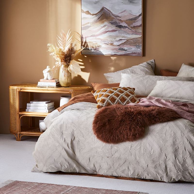 Electra Velvet Quilted Sand Quilt Cover