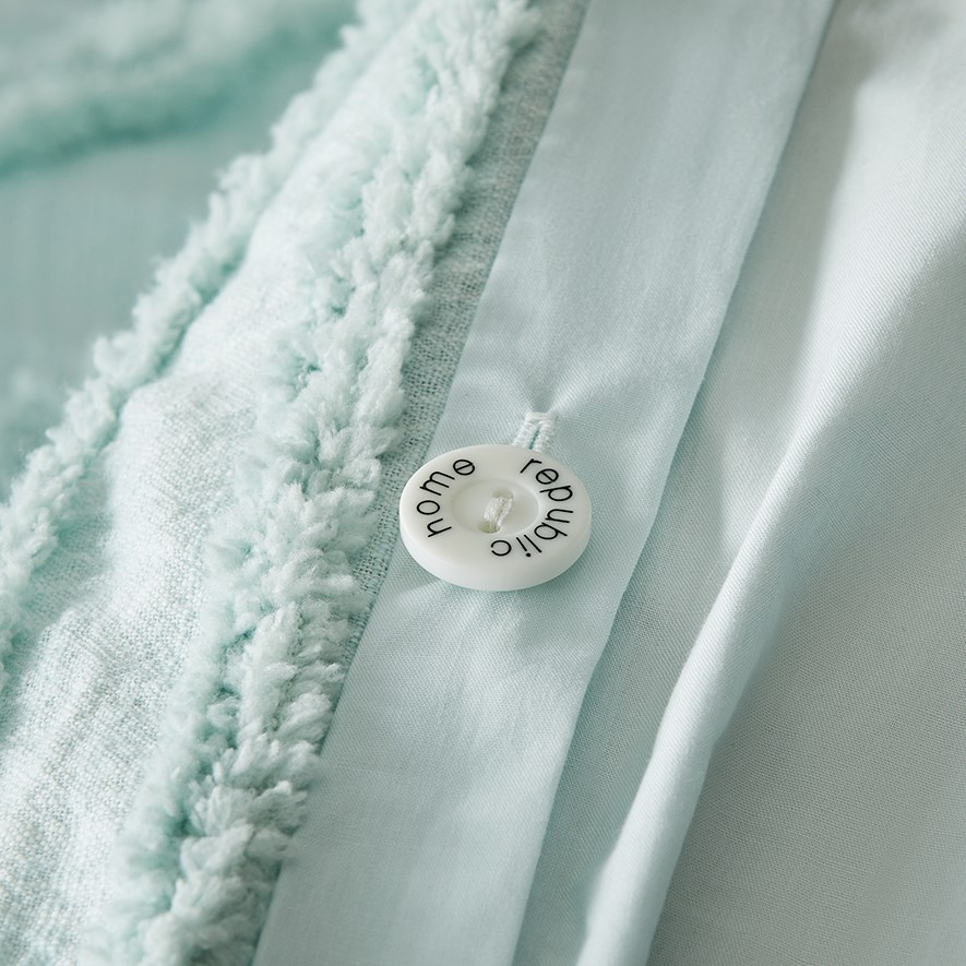 Harlow Tufted Mint Quilt Cover Separates Adairs