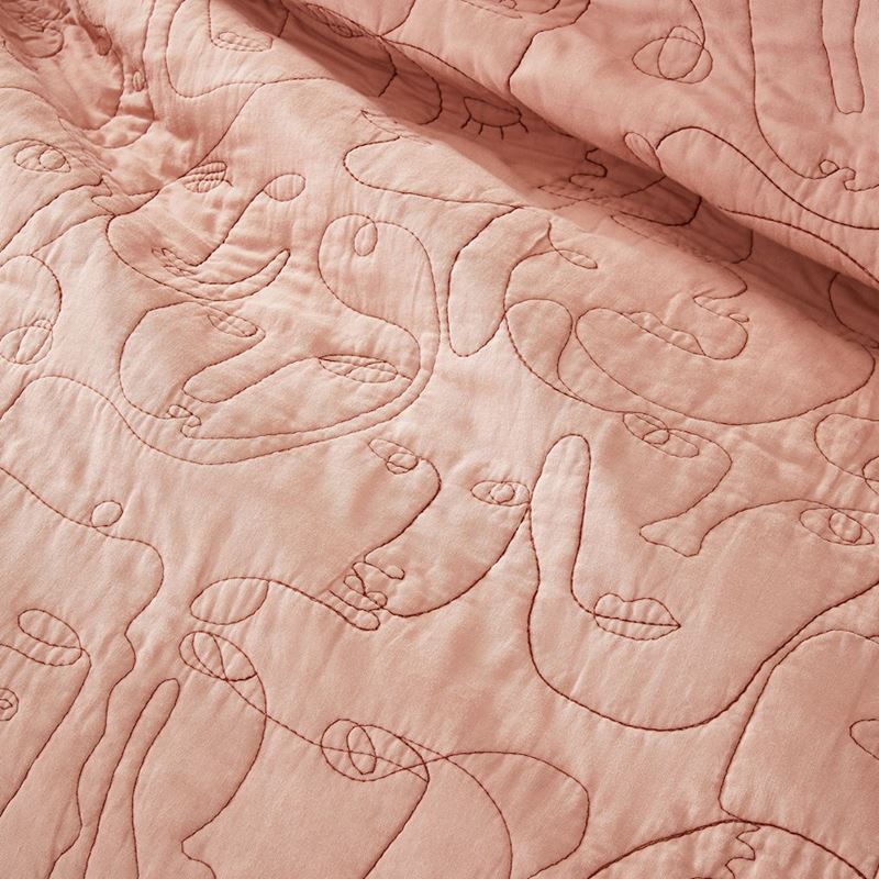 Sisterhood Quilted Rose Quilt Cover 