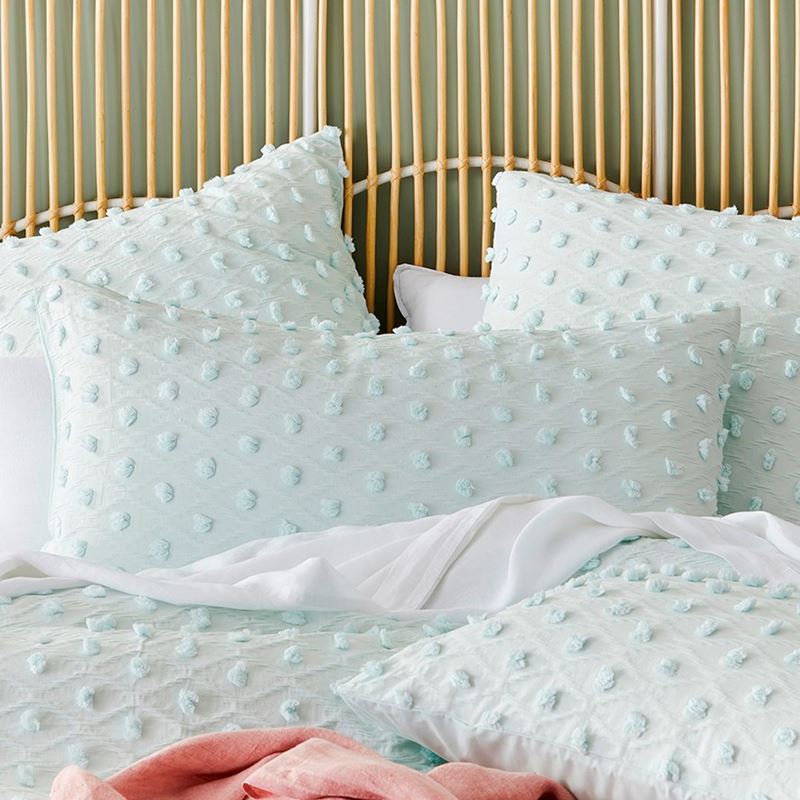 Demi Tufted Cool Blue Quilt Cover 