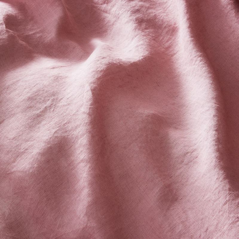 Vintage Washed Linen Rose Quartz Quilt Cover