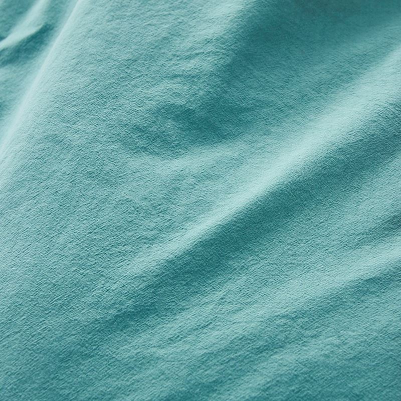 Stonewashed Cotton Teal Quilt Cover