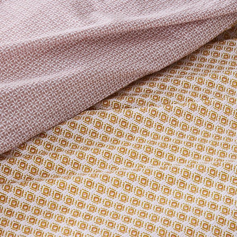 Stonewashed Printed Cotton Mustard Kasbah Quilt Cover