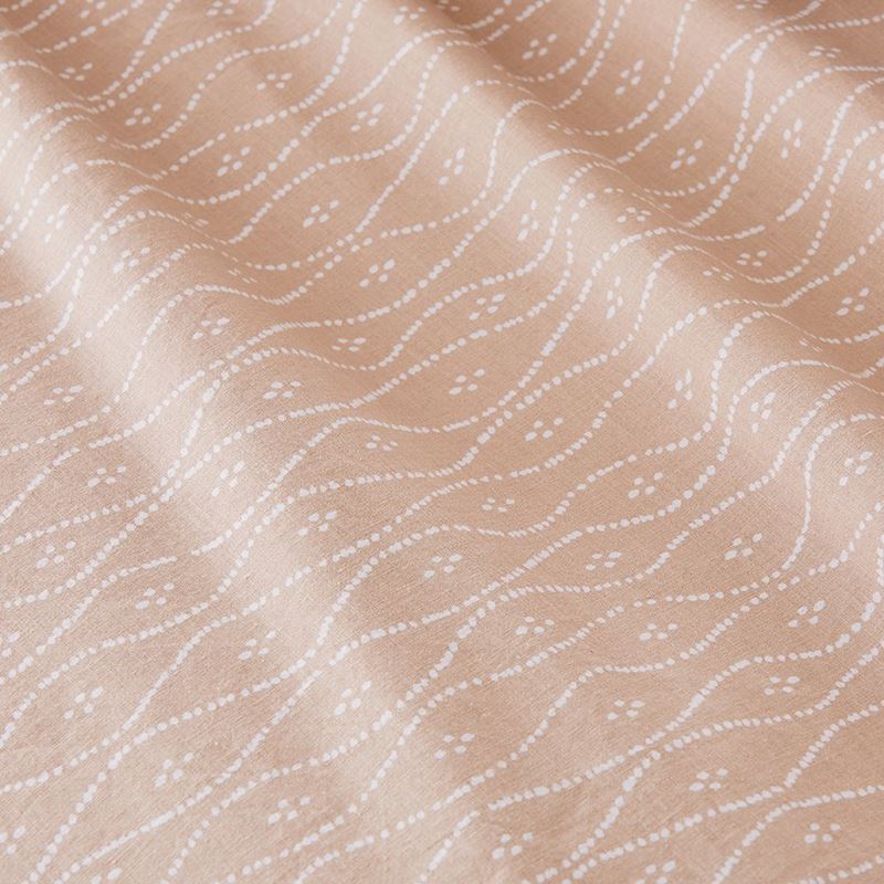 Stonewashed Cotton Printed Nude Wave Quilt Cover