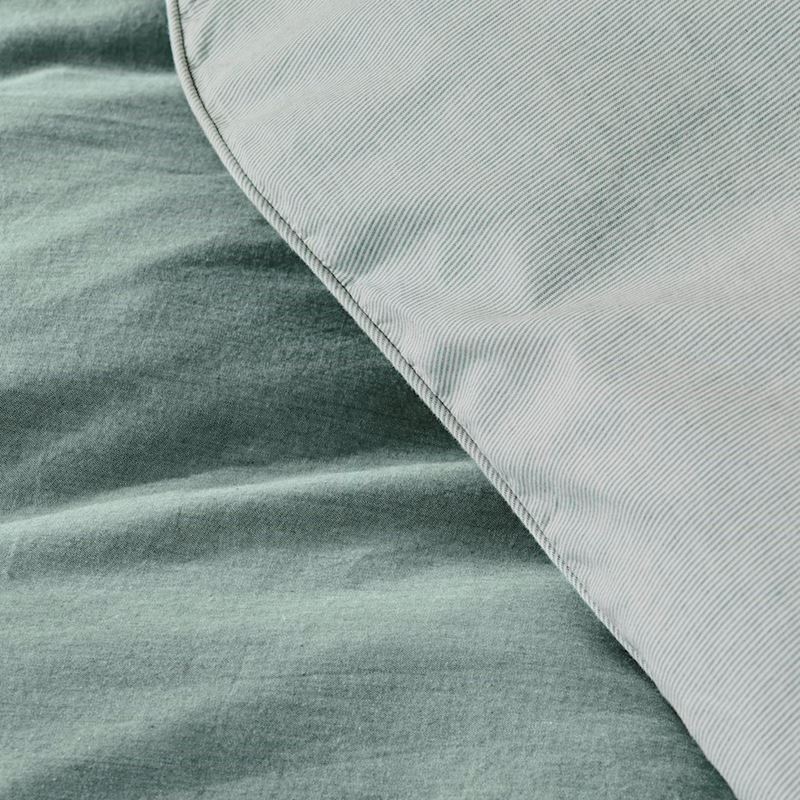 Organic Cotton Chambray Ocean Quilt Cover