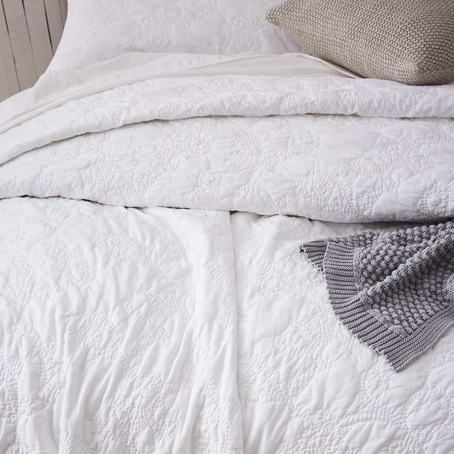 Maison Toulouse White Coverlet Separates Adairs