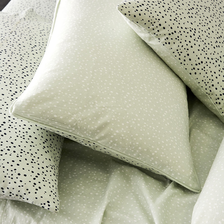 Mercer + Reid Spot Flannelette Quilt Cover Set Sky Bedroom Cotton