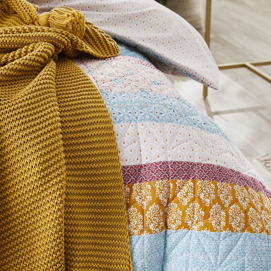 Jewel Quilted Quilt Cover Blue Adairs