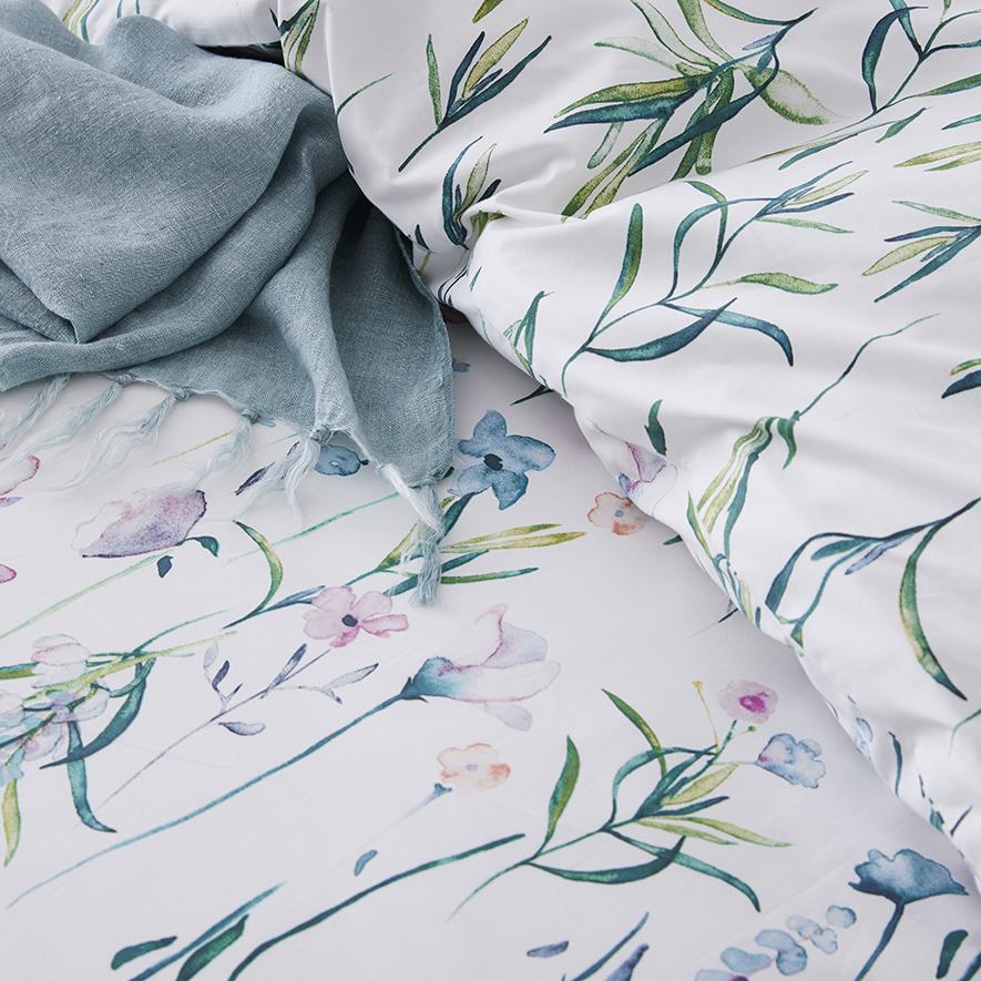 Wild Flower Quilt Cover Set White Adairs